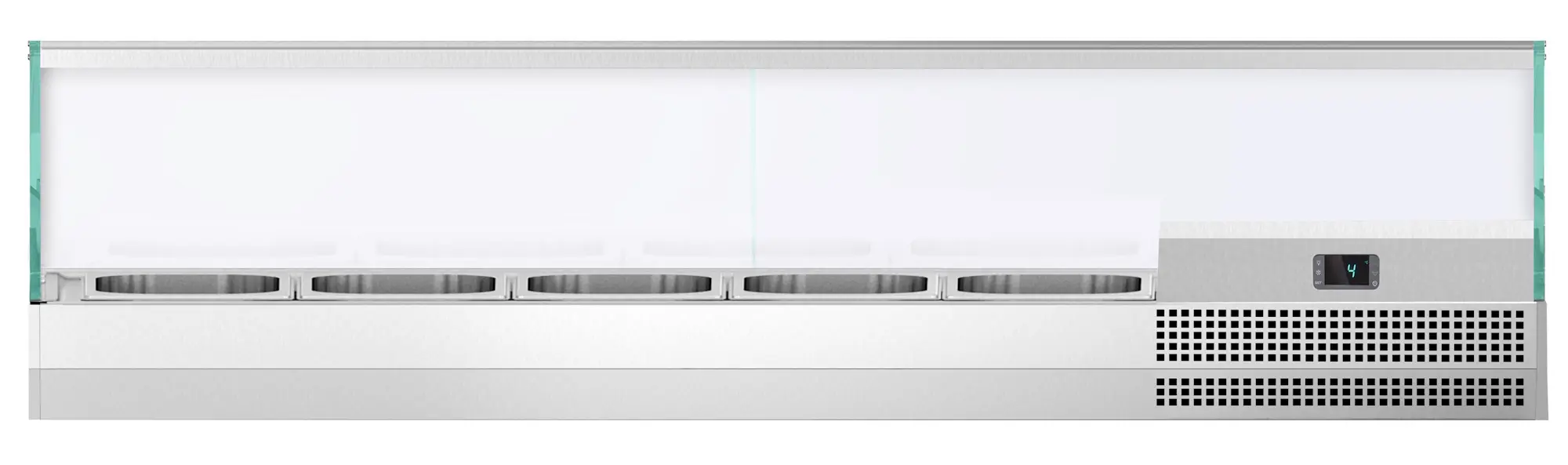 Холодильная витрина для ингредиентов GGM Gastro AGI154 (Inox) - 3