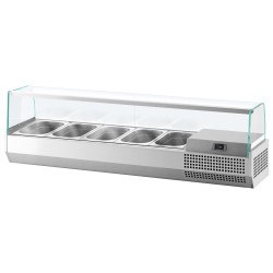 Холодильная витрина для ингредиентов GGM Gastro AGI154 (Inox) Thumb