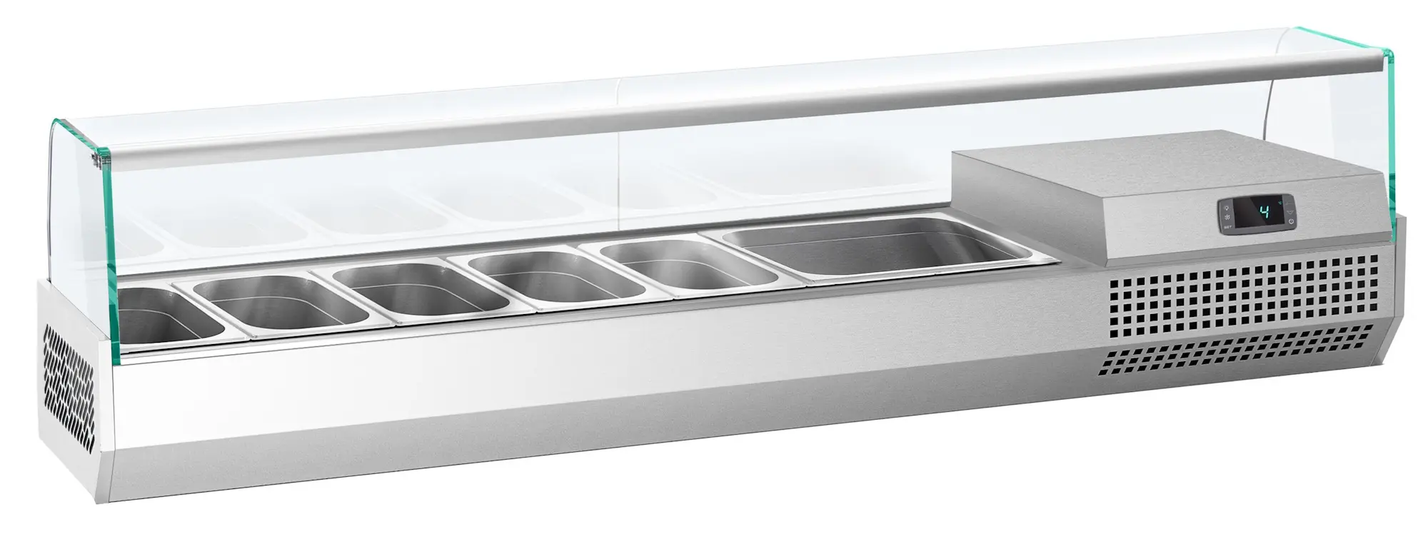 Холодильная витрина для ингредиентов GGM Gastro AGI173 (Inox) - 2