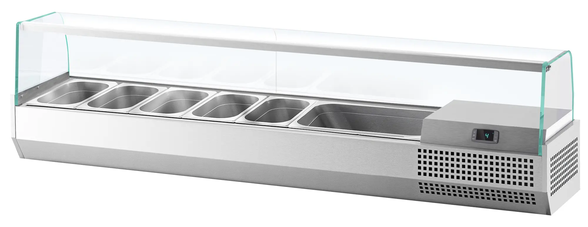 Холодильная витрина для ингредиентов GGM Gastro AGI173 (Inox) - 4