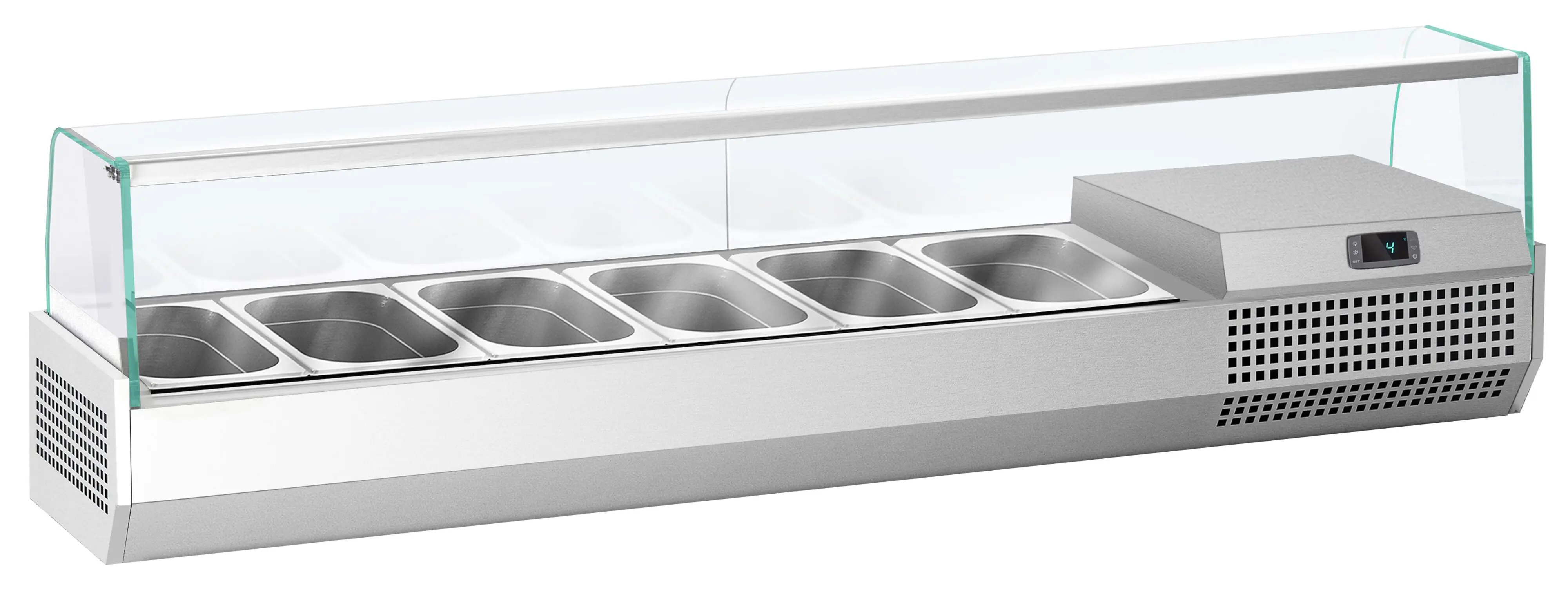 Холодильная витрина для ингредиентов GGM Gastro AGI174 (Inox) - 2