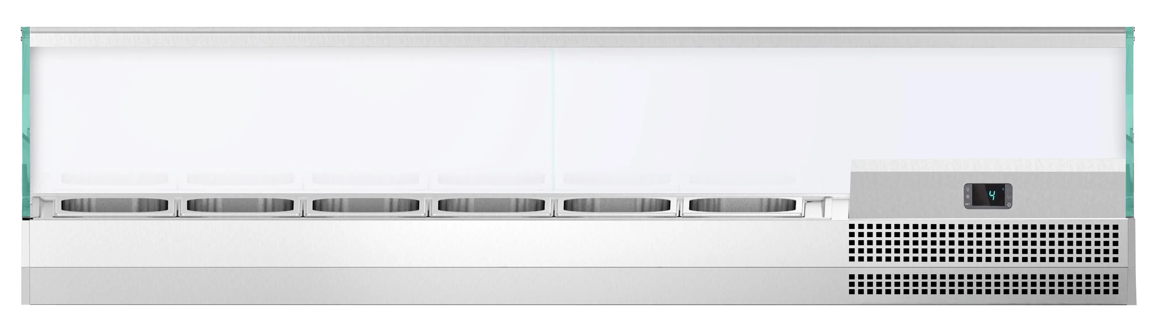 Холодильная витрина для ингредиентов GGM Gastro AGI174 (Inox) - 3