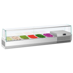 Холодильная витрина для ингредиентов GGM Gastro AGI174 (Inox)