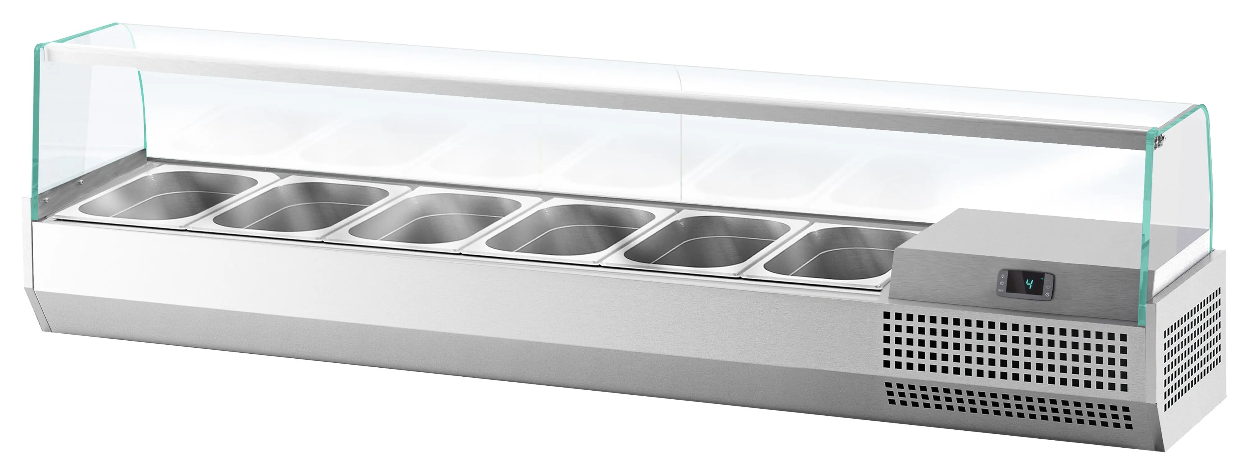 Холодильная витрина для ингредиентов GGM Gastro AGI174 (Inox) - 4