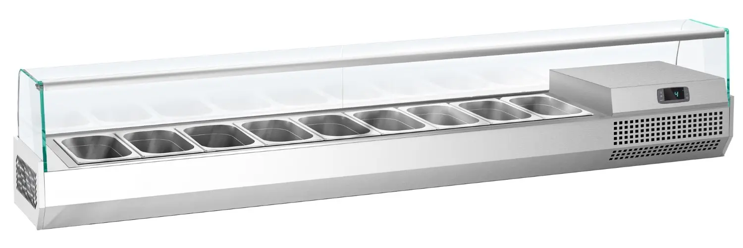Холодильная витрина для ингредиентов GGM Gastro AGI203 (Inox) - 2