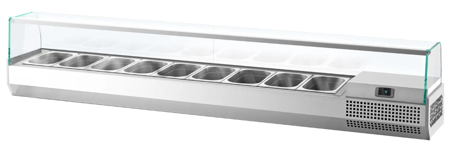Холодильная витрина для ингредиентов GGM Gastro AGI203 (Inox) - 5