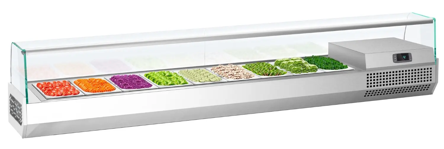 Холодильная витрина для ингредиентов GGM Gastro AGI203 (Inox)