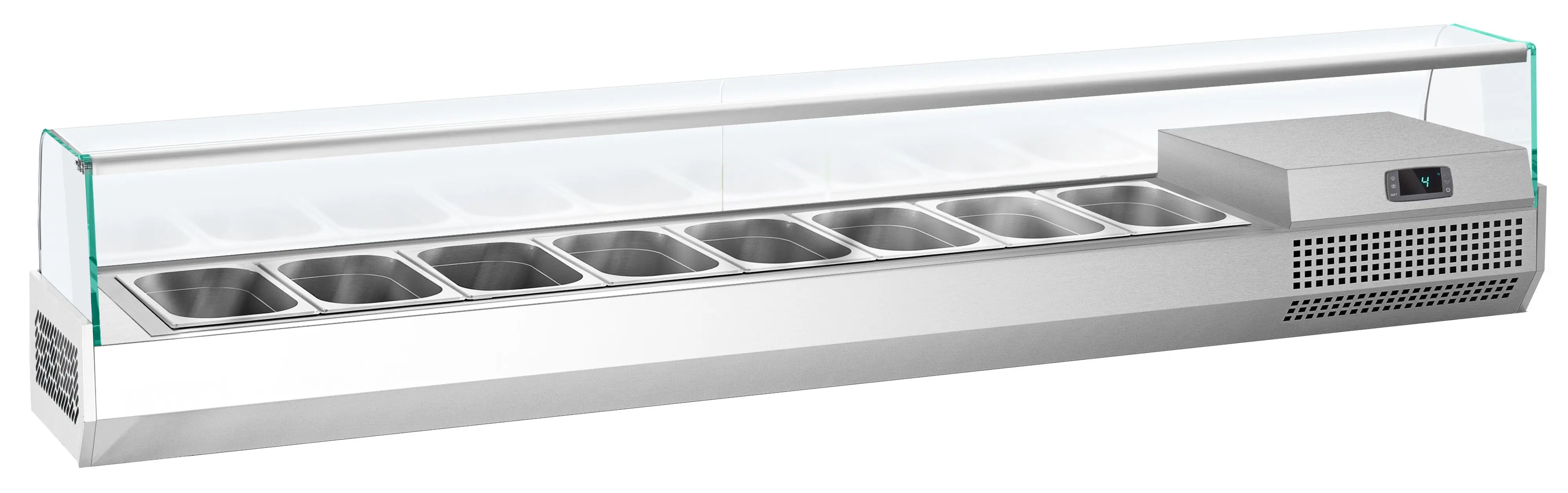 Холодильная витрина для ингредиентов GGM Gastro AGI204 (Inox) - 2