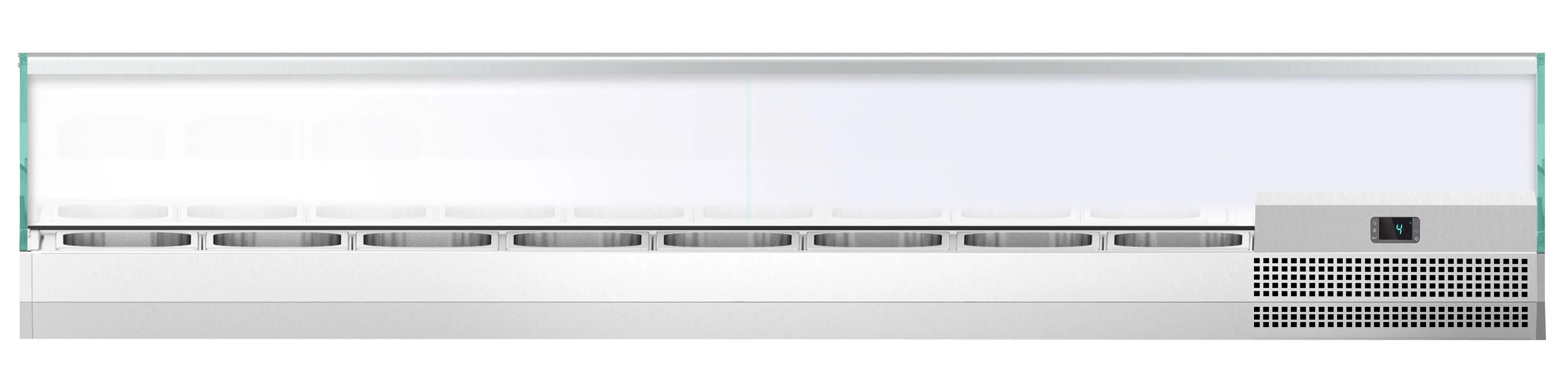 Холодильная витрина для ингредиентов GGM Gastro AGI204 (Inox) - 3