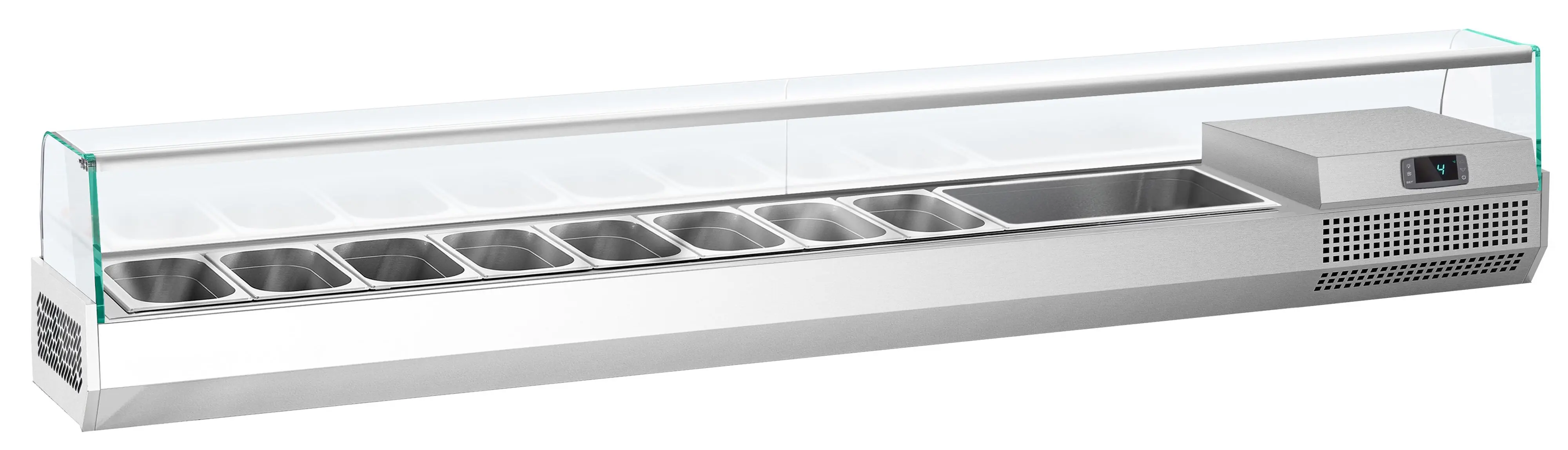 Холодильная витрина для ингредиентов GGM Gastro AGI233 (Inox) - 2