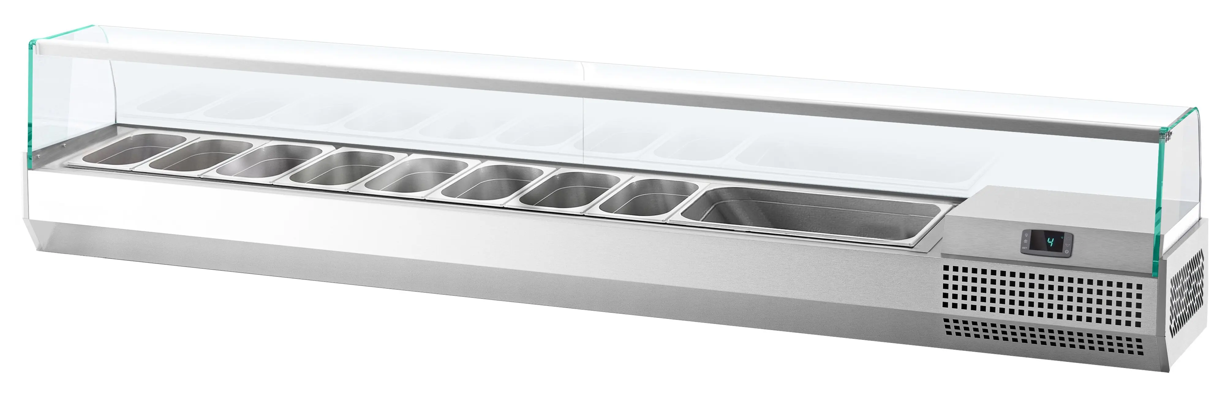 Холодильная витрина для ингредиентов GGM Gastro AGI233 (Inox) - 4