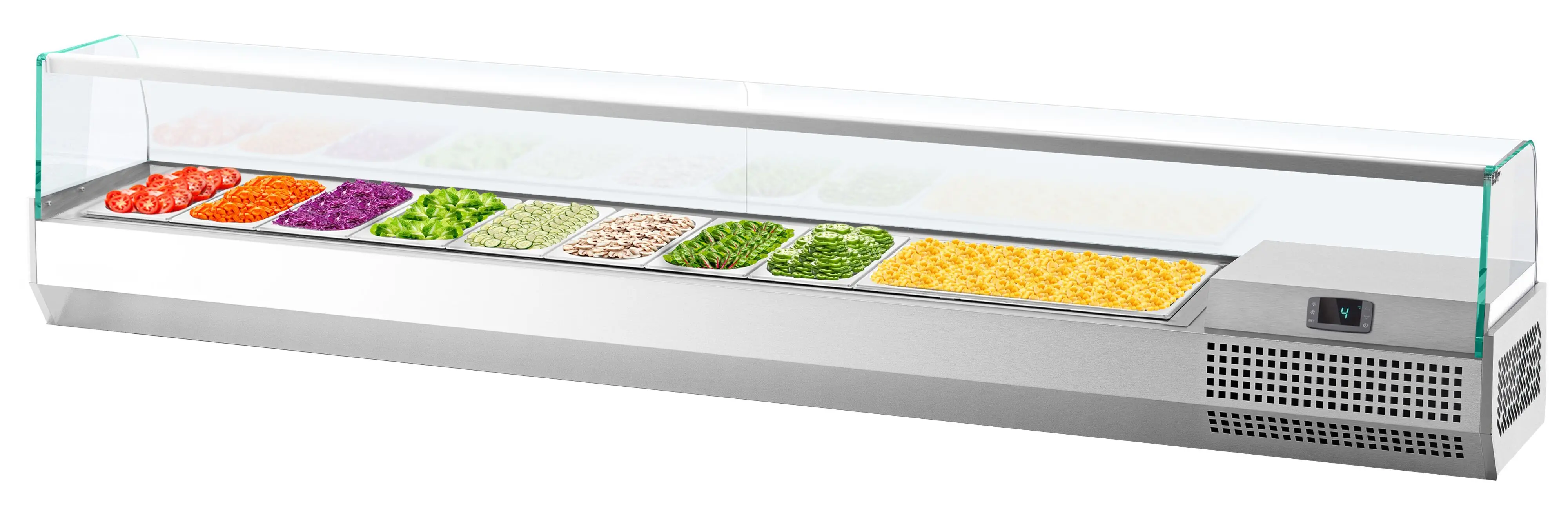 Холодильная витрина для ингредиентов GGM Gastro AGI233 (Inox) - 5