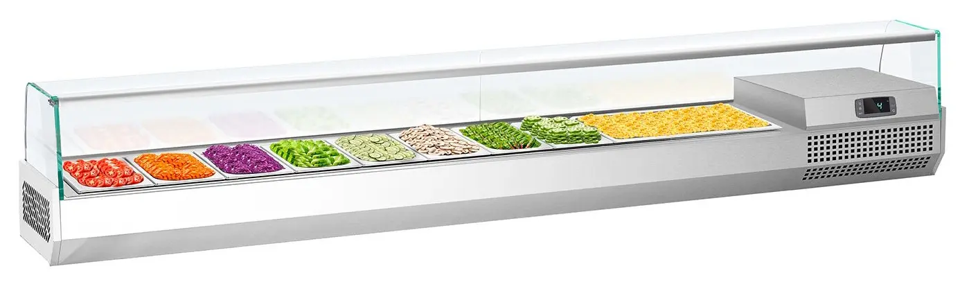 Холодильная витрина для ингредиентов GGM Gastro AGI233 (Inox)