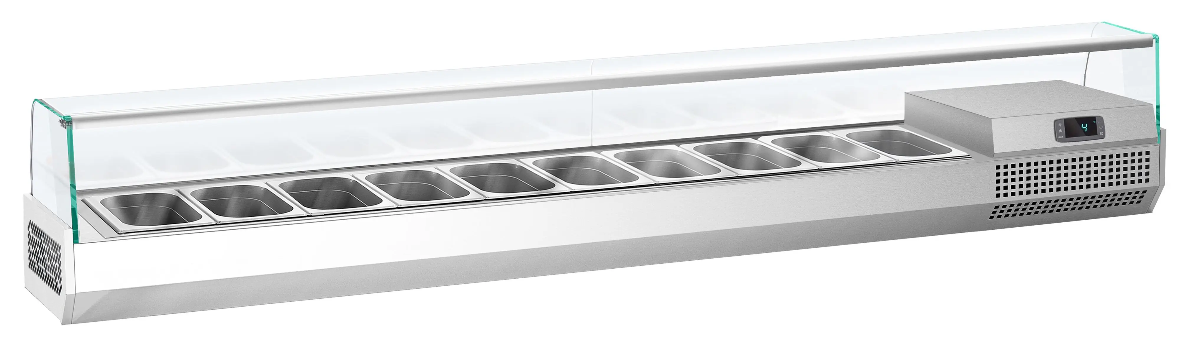 Холодильная витрина для ингредиентов GGM Gastro AGI234 (Inox) - 2