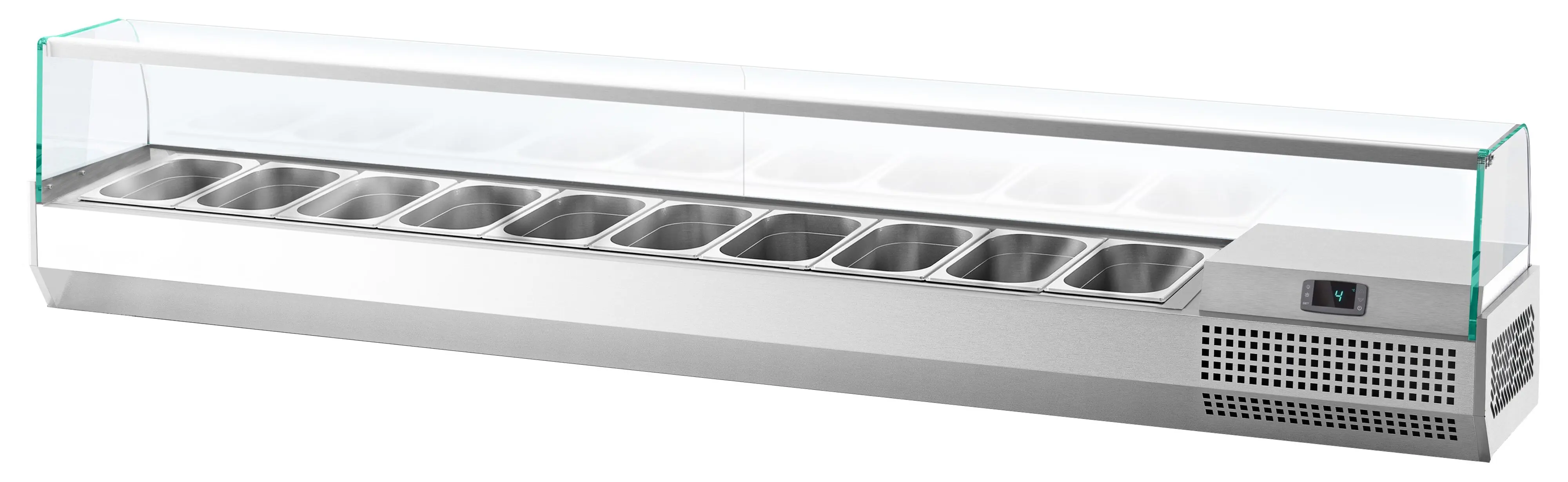 Холодильная витрина для ингредиентов GGM Gastro AGI234 (Inox) - 4