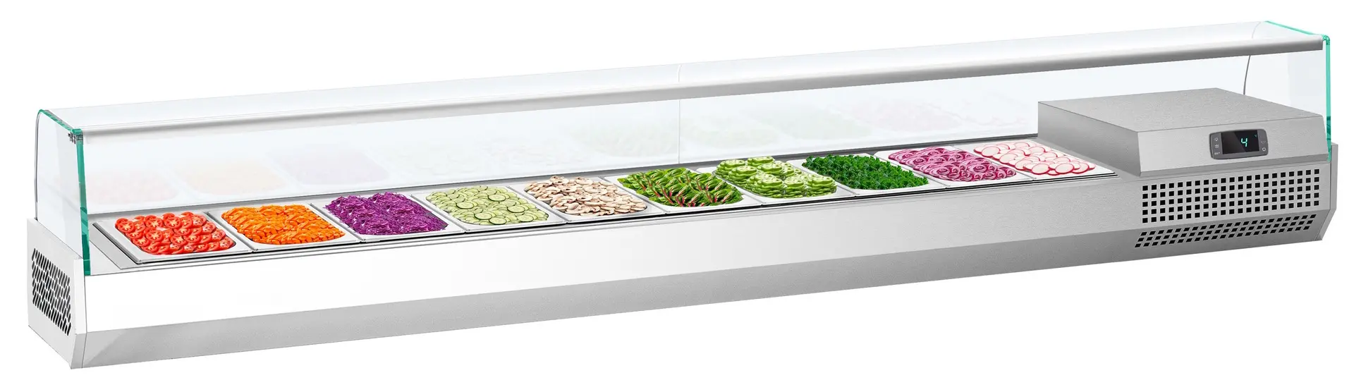 Холодильная витрина для ингредиентов GGM Gastro AGI234 (Inox)