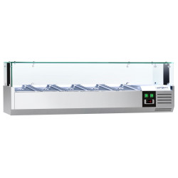 Холодильная витрина для ингредиентов GGM Gastro AGS123LND (Inox) Thumb