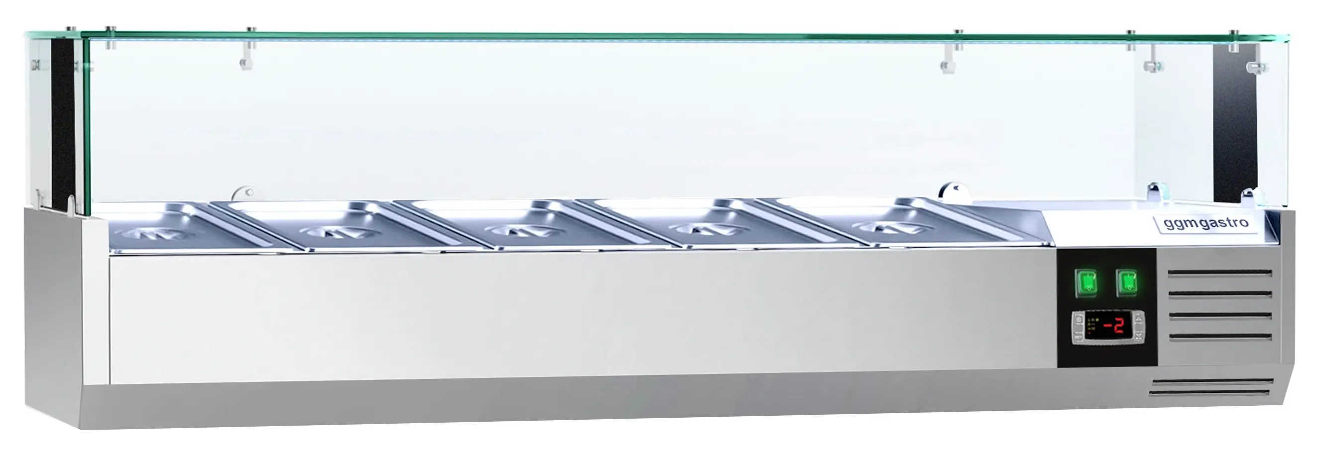 Холодильная витрина для ингредиентов GGM Gastro AGS123LND (Inox) - 2