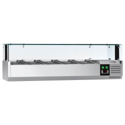 Холодильная витрина для ингредиентов GGM Gastro AGS123LND (Inox) Thumb