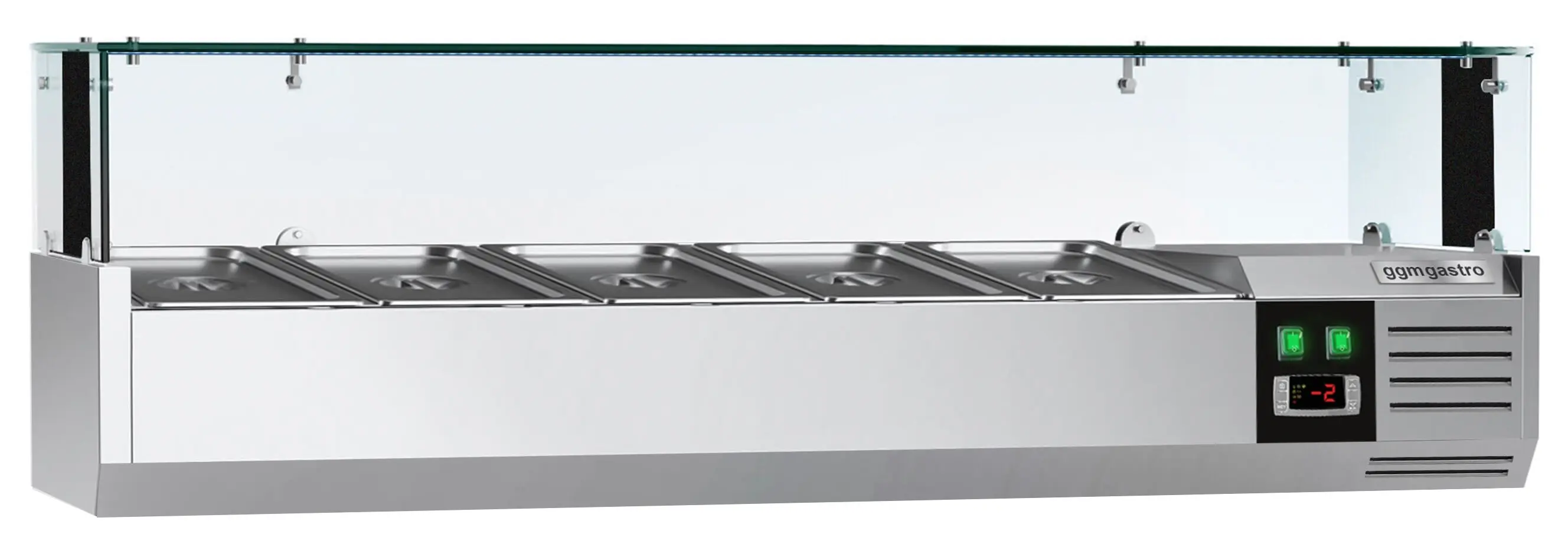 Холодильная витрина для ингредиентов GGM Gastro AGS123LND (Inox) - 3