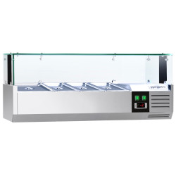 Холодильная витрина для ингредиентов GGM Gastro AGS124LND (Inox) Thumb