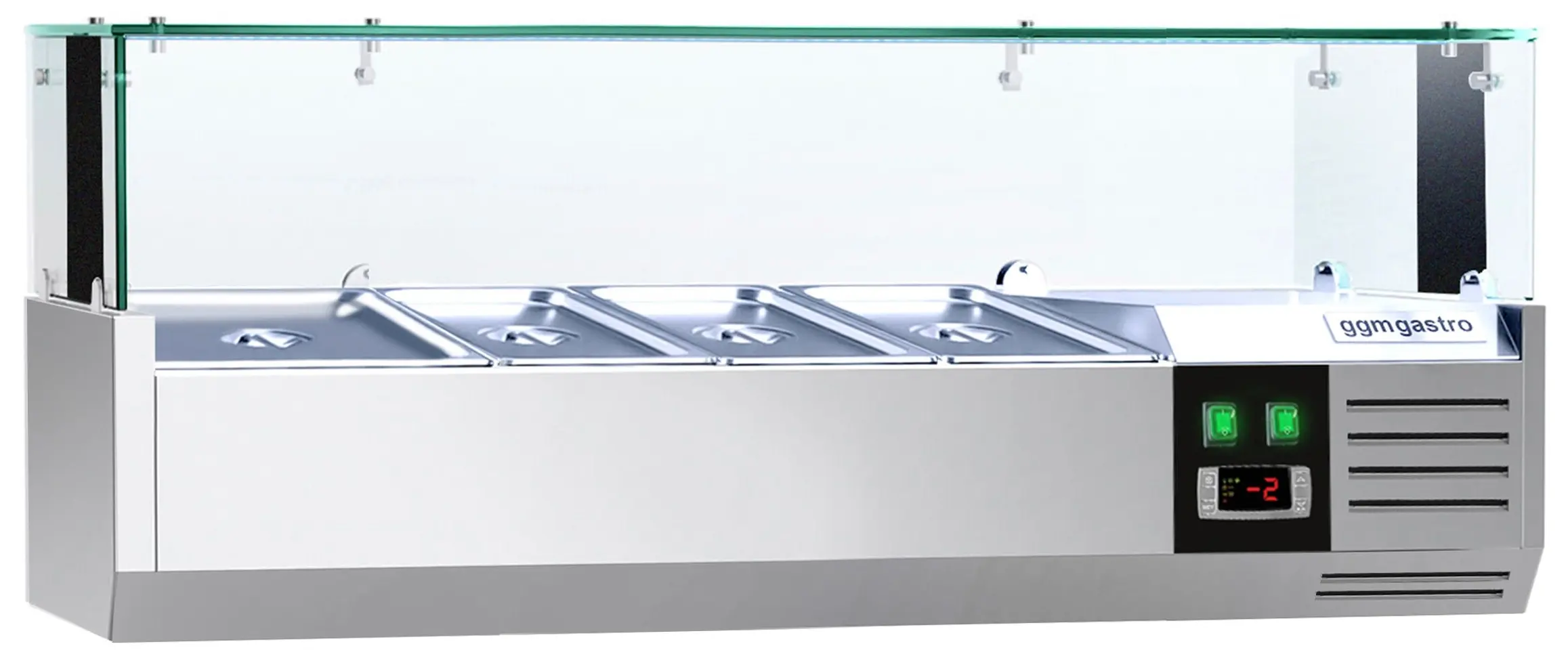 Холодильная витрина для ингредиентов GGM Gastro AGS124LND (Inox) - 2