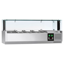 Холодильная витрина для ингредиентов GGM Gastro AGS124LND (Inox) Thumb