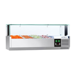 Холодильная витрина для ингредиентов GGM Gastro AGS124LND (Inox)