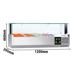 Холодильная витрина для ингредиентов GGM Gastro AGS124LND (Inox) Thumb