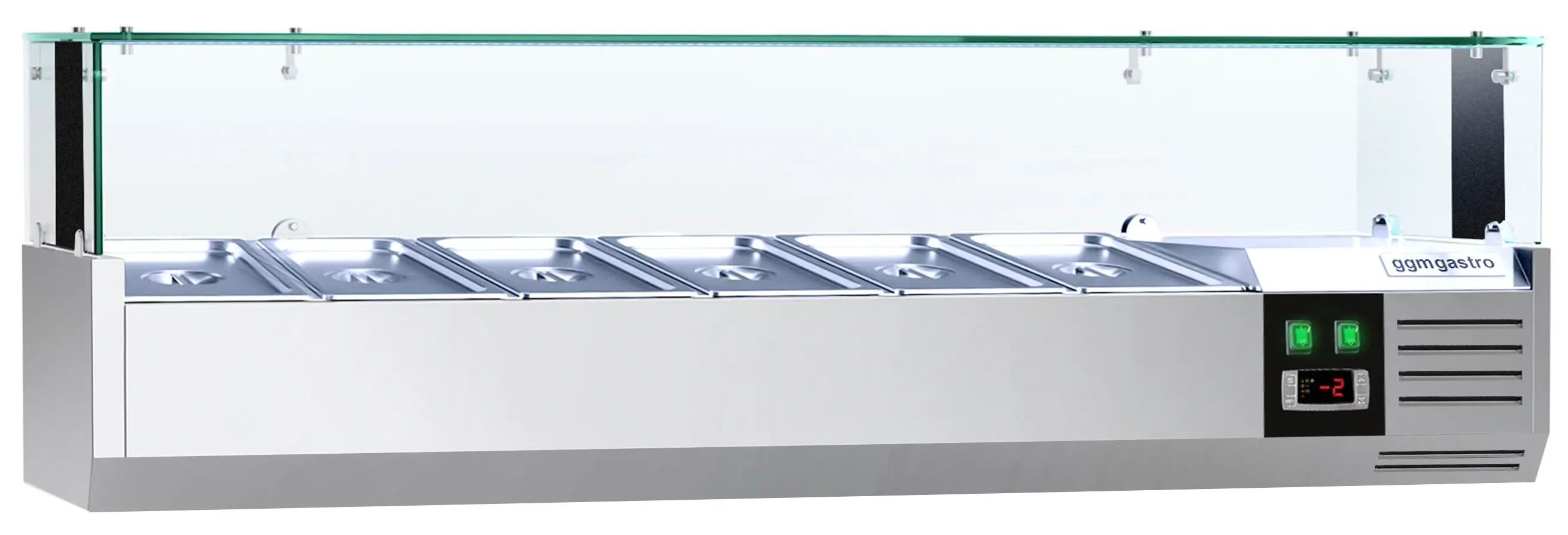 Холодильная витрина для ингредиентов GGM Gastro AGS143LND (Inox) - 2