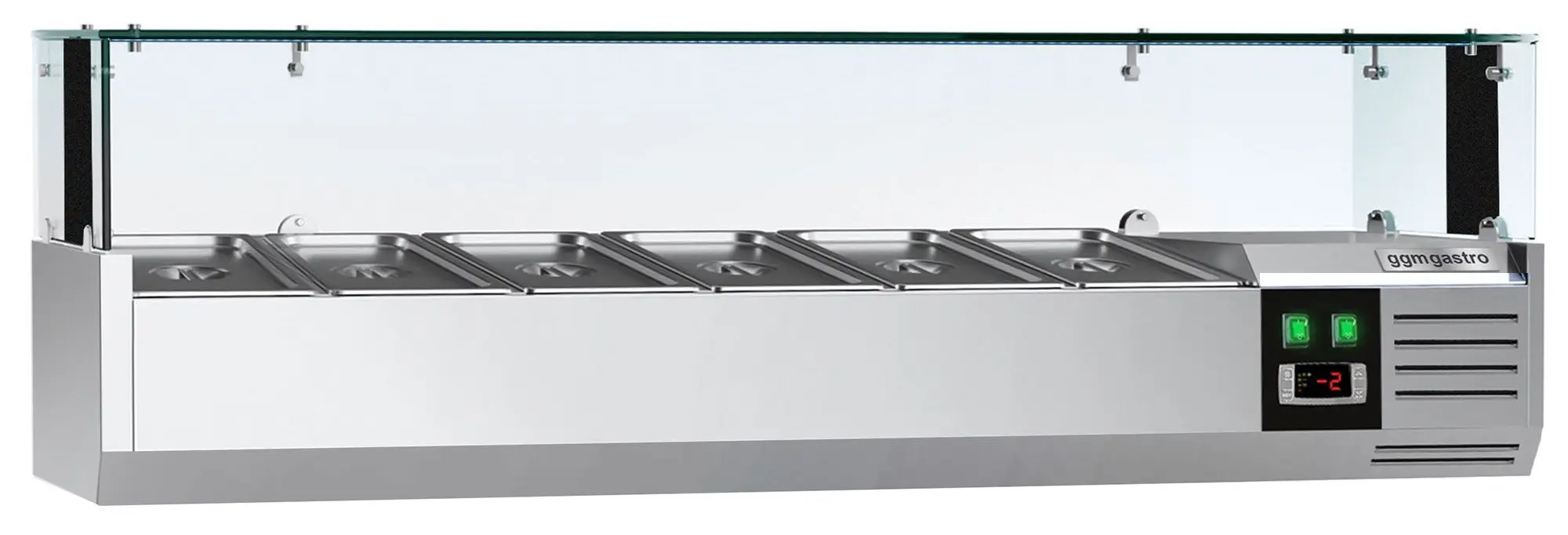 Холодильная витрина для ингредиентов GGM Gastro AGS143LND (Inox) - 3