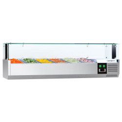 Холодильная витрина для ингредиентов GGM Gastro AGS143LND (Inox)