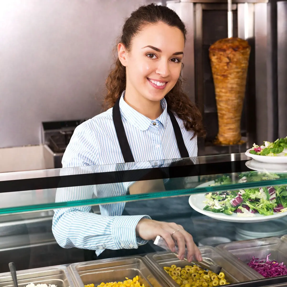 Холодильная витрина для ингредиентов GGM Gastro AGS143LND (Inox) - 7