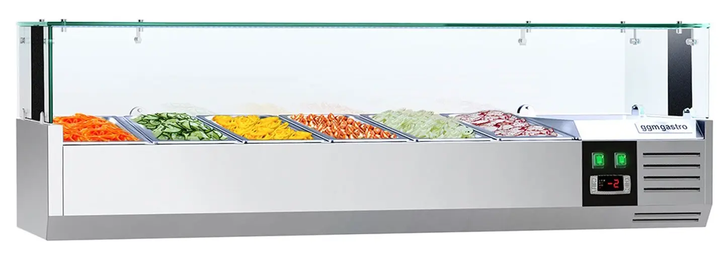 Холодильная витрина для ингредиентов GGM Gastro AGS143LND (Inox)