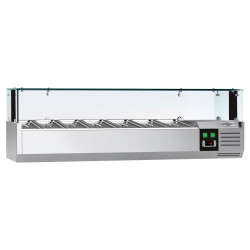 Холодильная витрина для ингредиентов GGM Gastro AGS153LND (Inox) Thumb