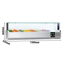 Холодильная витрина для ингредиентов GGM Gastro AGS153LND (Inox) Thumb