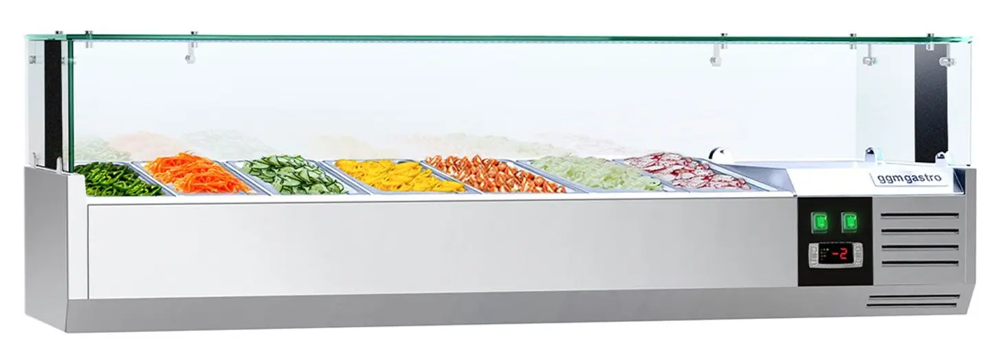 Холодильная витрина для ингредиентов GGM Gastro AGS153LND (Inox)