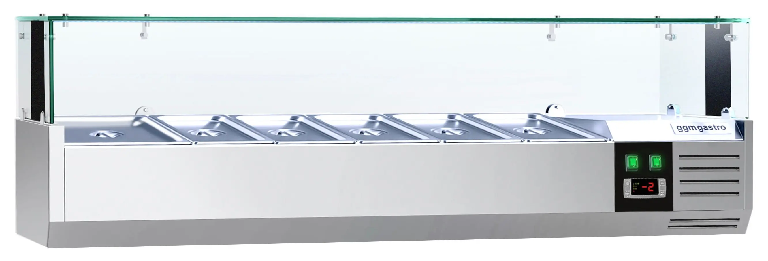 Холодильная витрина для ингредиентов GGM Gastro AGS154LND (Inox) - 2