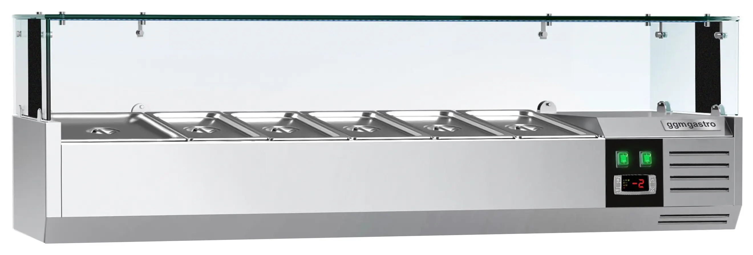 Холодильная витрина для ингредиентов GGM Gastro AGS154LND (Inox) - 3