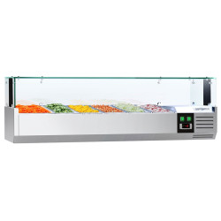 Холодильная витрина для ингредиентов GGM Gastro AGS154LND (Inox)