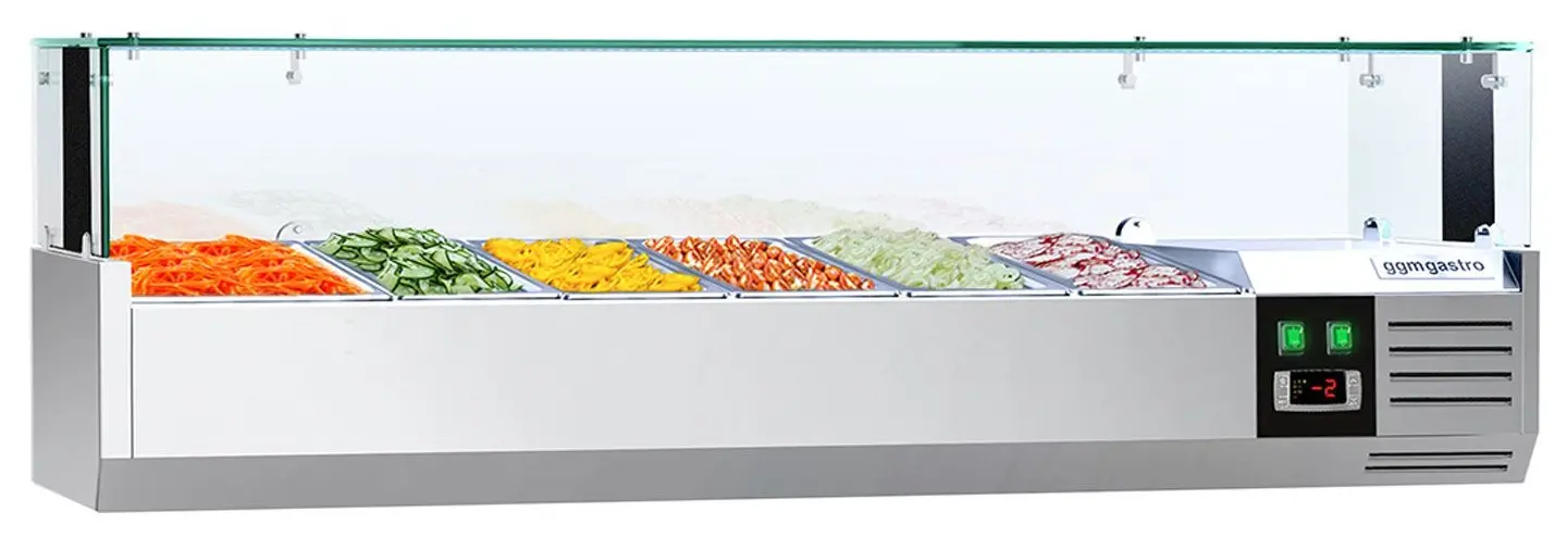 Холодильная витрина для ингредиентов GGM Gastro AGS154LND (Inox)