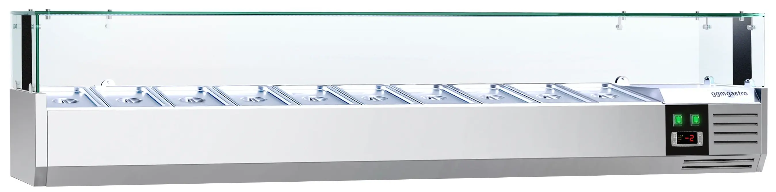 Холодильная витрина для ингредиентов GGM Gastro AGS203LND (Inox) - 2