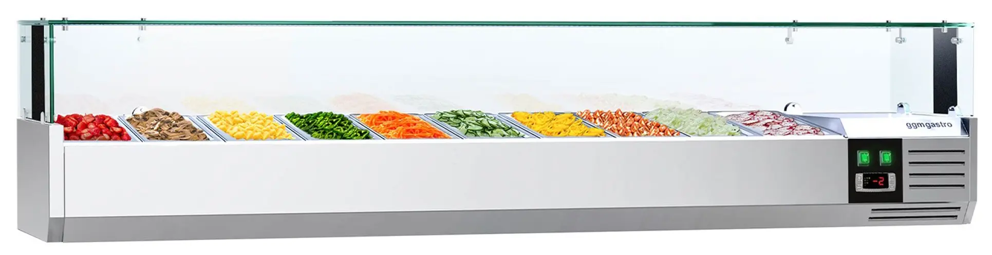 Холодильная витрина для ингредиентов GGM Gastro AGS203LND (Inox)