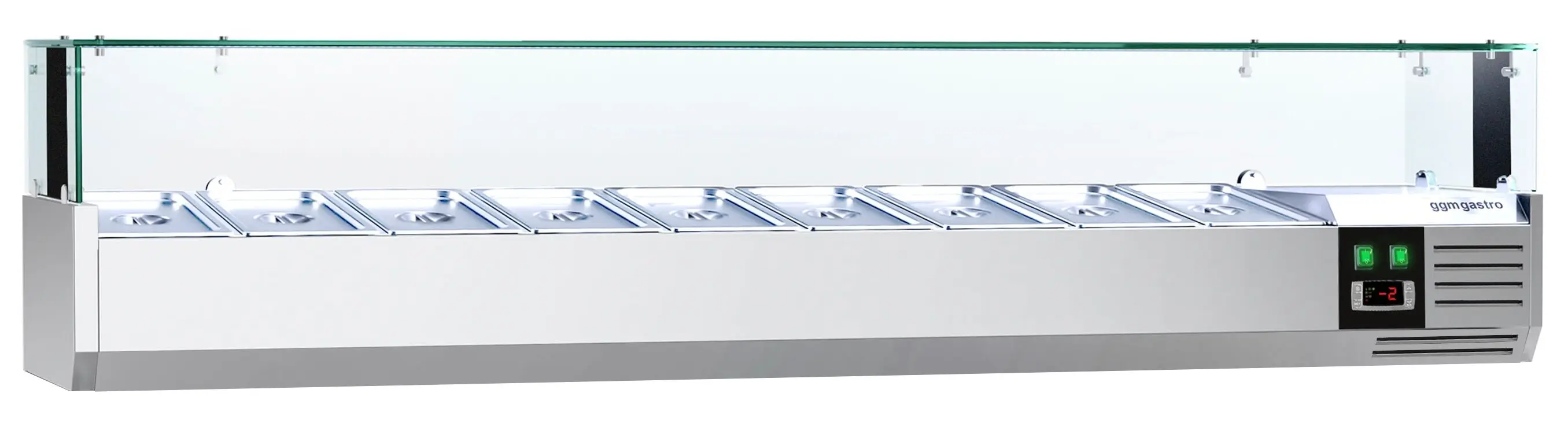 Холодильная витрина для ингредиентов GGM Gastro AGS204LND (Inox) - 2