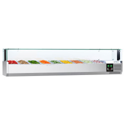Холодильная витрина для ингредиентов GGM Gastro AGS204LND (Inox)