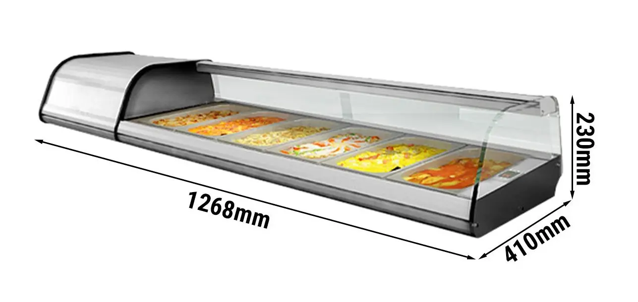 Холодильная витрина для ингредиентов GGM Gastro ATAI134 (Inox) - 2