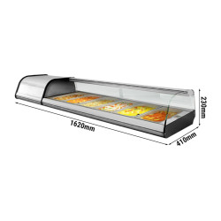 Холодильная витрина для ингредиентов GGM Gastro ATAI164 (Inox) Thumb