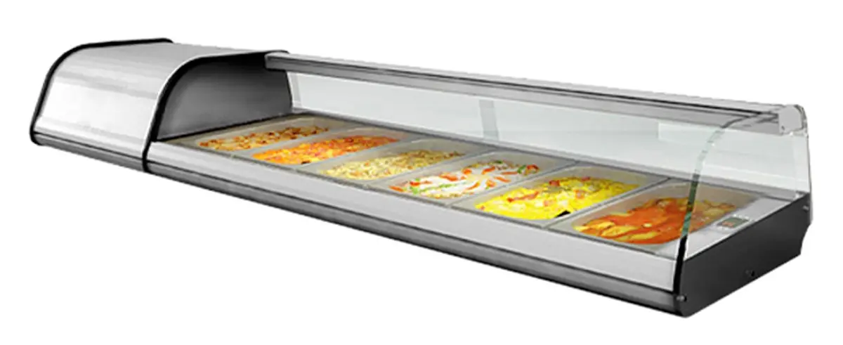 Холодильная витрина для ингредиентов GGM Gastro ATAI164 (Inox)