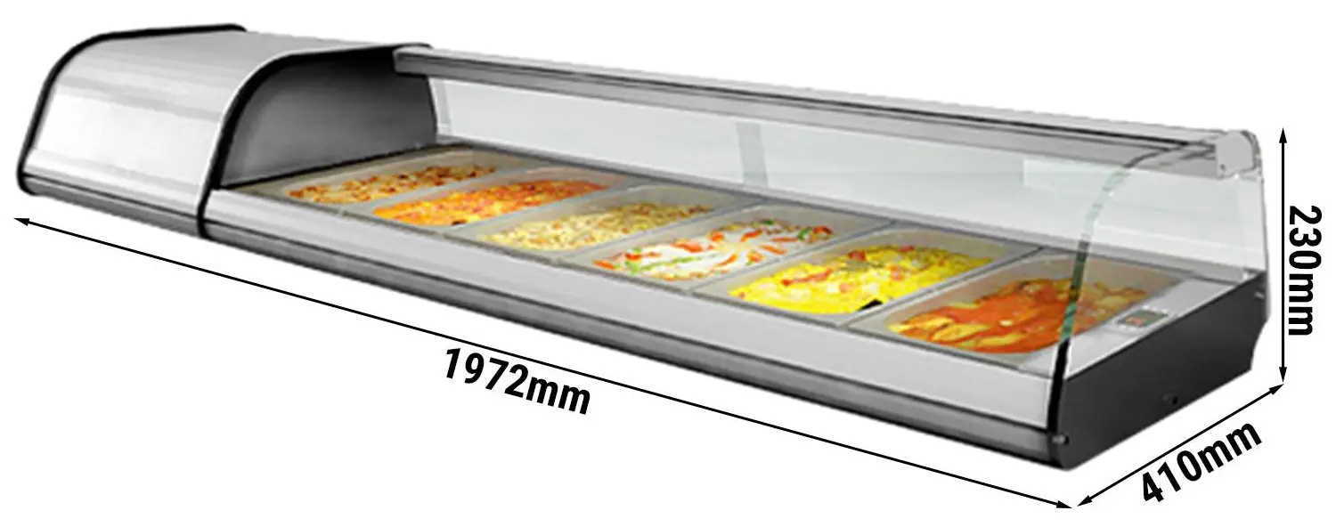Холодильная витрина для ингредиентов GGM Gastro ATAI204 (Inox) - 3