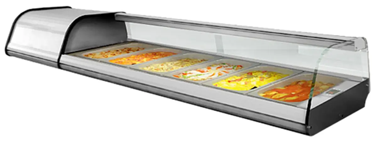 Холодильная витрина для ингредиентов GGM Gastro ATAI204 (Inox)